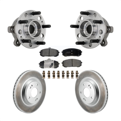Kit de plaquettes de Rotor de frein enduites d'assemblage de roulement de moyeu avant, pour Hyundai Sonata Kia K