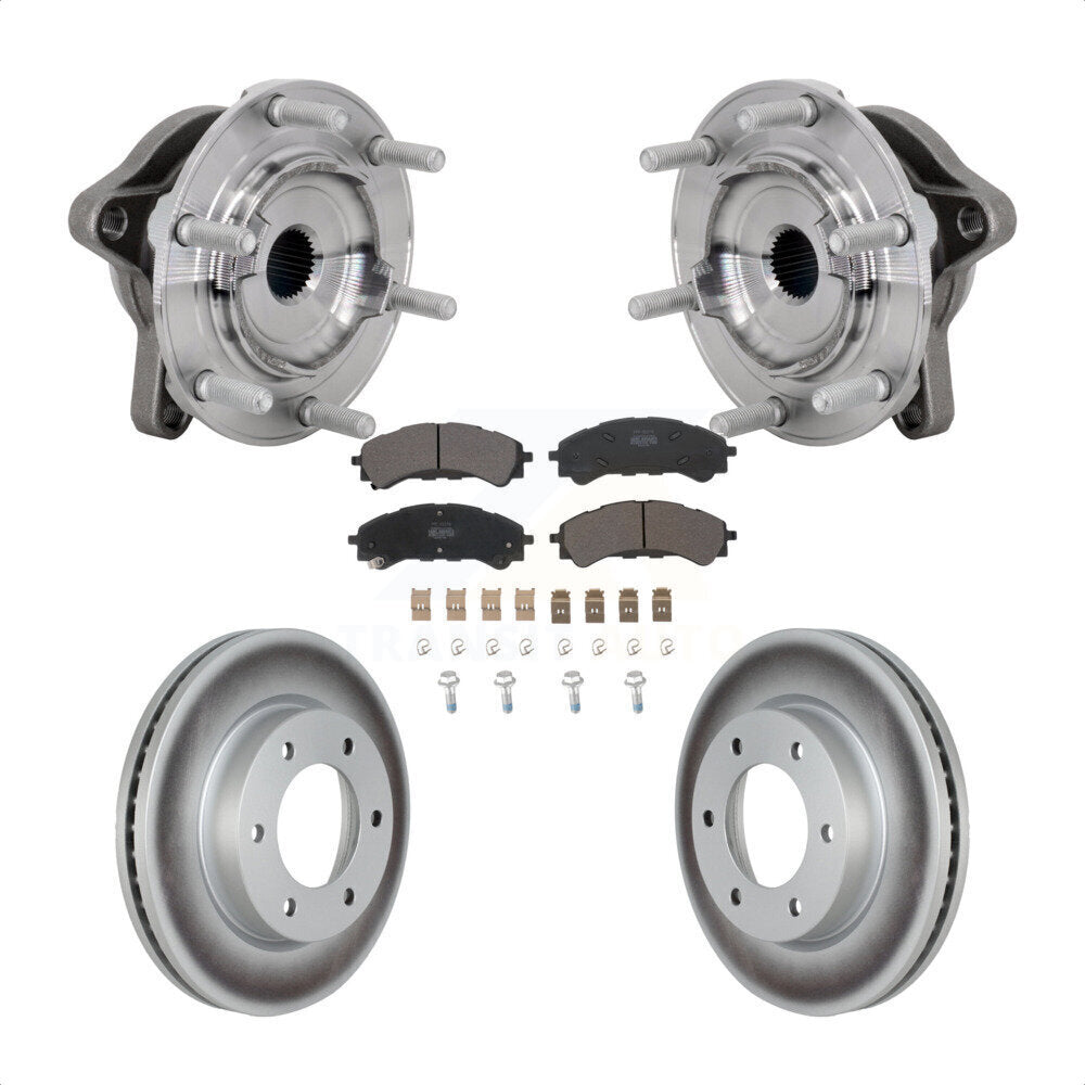 Kit de plaquettes de rotor de frein à disque enduit de roulement de moyeu avant pour Ford Ranger 4W 2019 – 2023
