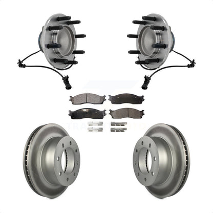 Kit de plaquettes de Rotor de frein, ensemble de roulements de moyeu avant, pour Dodge Ram 1500 3500 250