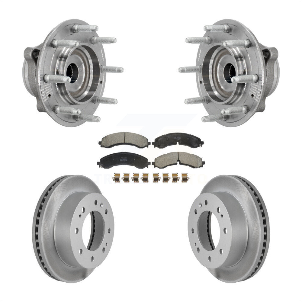 Kit de plaquettes de Rotor de frein enduit de roulement de moyeu avant, pour GMC Chevrolet Silverado 2500 H