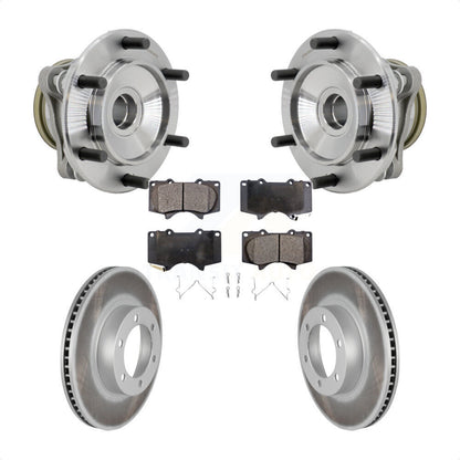 Ensemble de roulement de moyeu avant, Rotor de frein enduit et Kit de plaquettes pour Toyota 4Runner RW