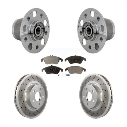 Kit de Rotor et plaquettes de frein revêtus de roulement de moyeu avant, pour Mercedes-Benz E350 C350 C30