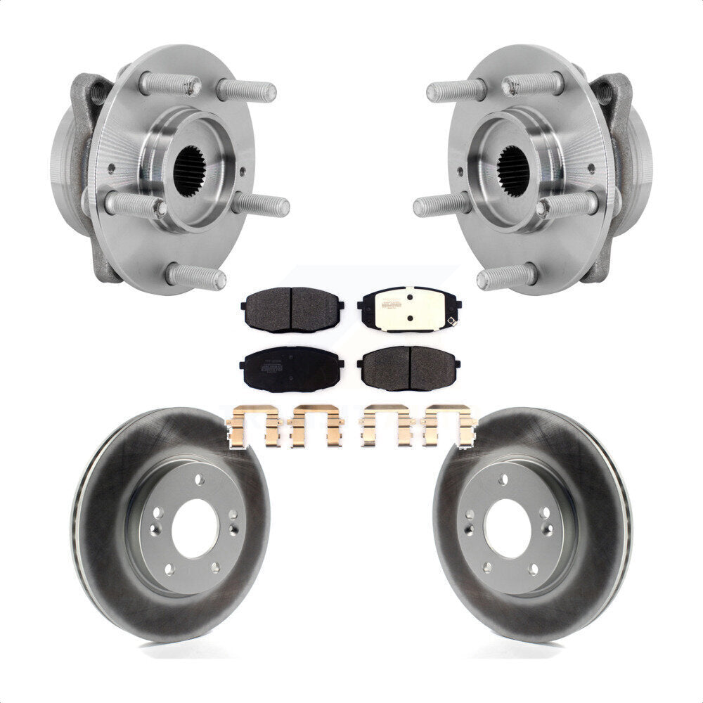 Kit de plaquettes de Rotor de frein, ensemble de roulements de moyeu avant, pour Hyundai Kona Kia Selto