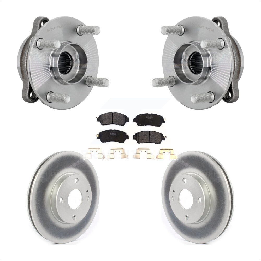 Kit de plaquettes de Rotor de frein enduites d'assemblage de roulement de moyeu avant pour Toyota Yaris iA Scio