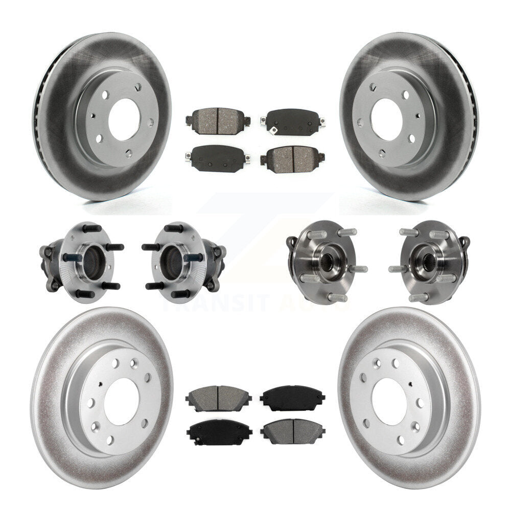 Kit de plaquettes de rotor de frein, roulement de moyeu avant et arrière (10 pièces) pour Mazda CX-3 FW 19-21