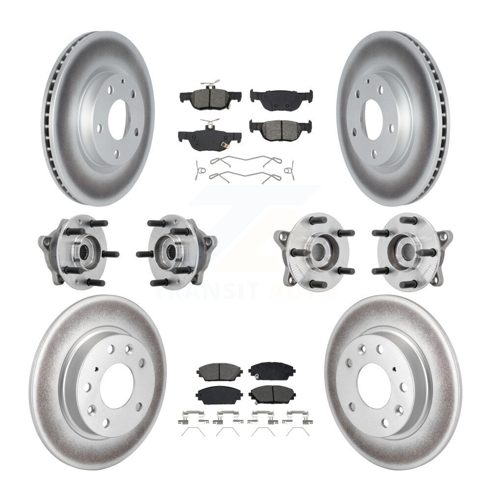 Kit de plaquettes de rotor de frein, roulement de moyeu avant et arrière (10 pièces) pour Mazda CX-30 AW 20-22