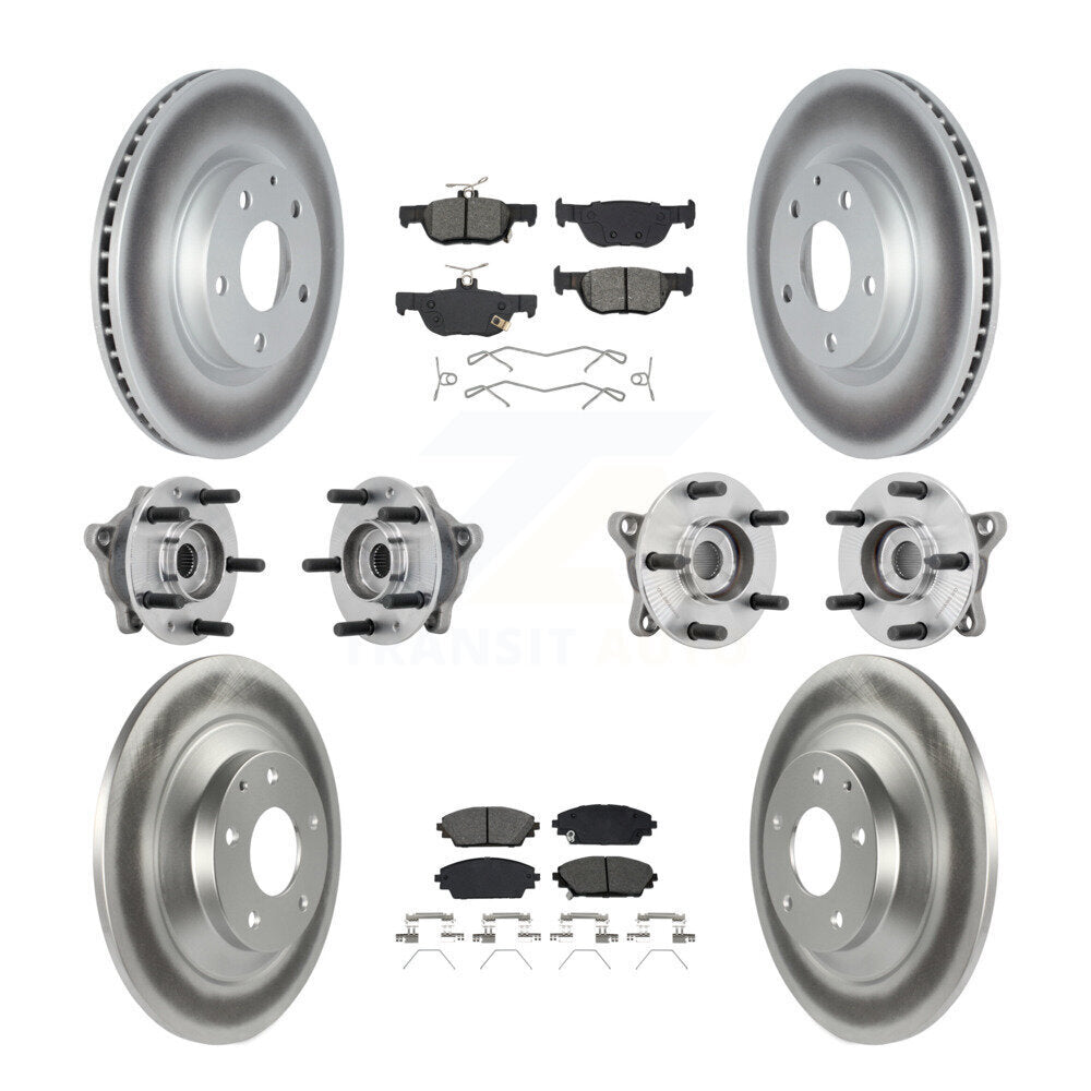 Kit de plaquettes de rotor de frein, roulement de moyeu avant et arrière (10 pièces) pour Mazda CX-30 AW 20-22