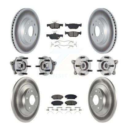 Kit de plaquettes de rotor de frein, roulement de moyeu avant et arrière (10 pièces) pour Mazda CX-30 AW 20-22