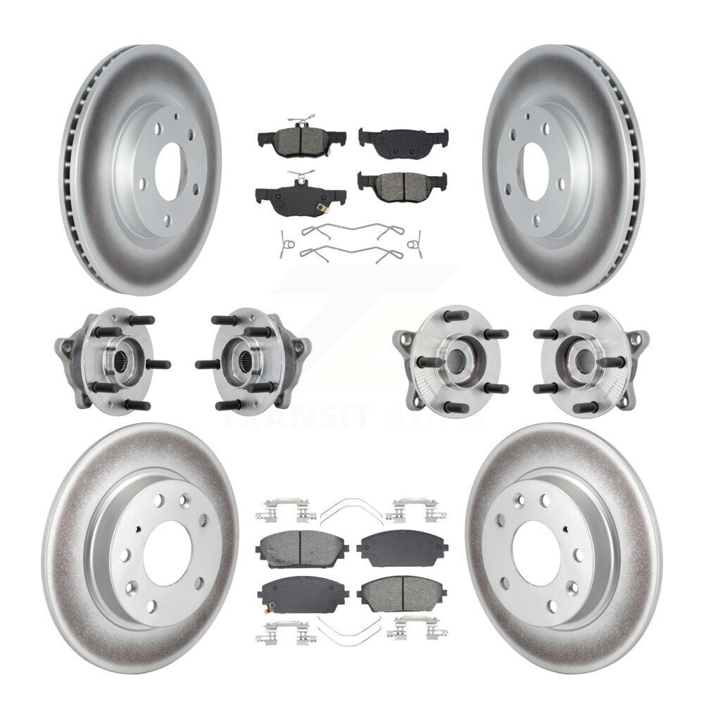 Kit de plaquettes de rotor de frein, roulement de moyeu avant et arrière (10 pièces) pour Mazda 3 AW 2021 – 2022