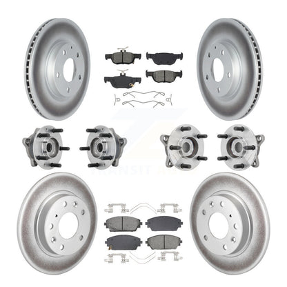 Kit de plaquettes de rotor de frein, roulement de moyeu avant et arrière (10 pièces) pour Mazda 3 AW 2021 – 2022