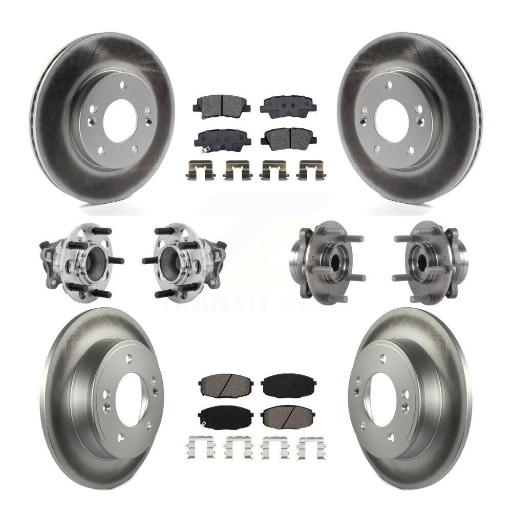 Kit de plaquettes de rotor de frein, roulement de moyeu avant et arrière (10 pièces), pour Kia Forte Hyundai G
