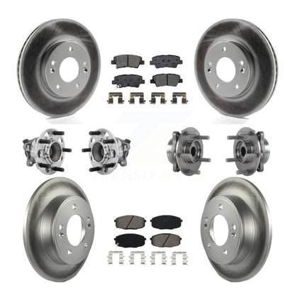 Kit de plaquettes de rotor de frein, roulement de moyeu avant et arrière (10 pièces), pour Kia Forte Hyundai G