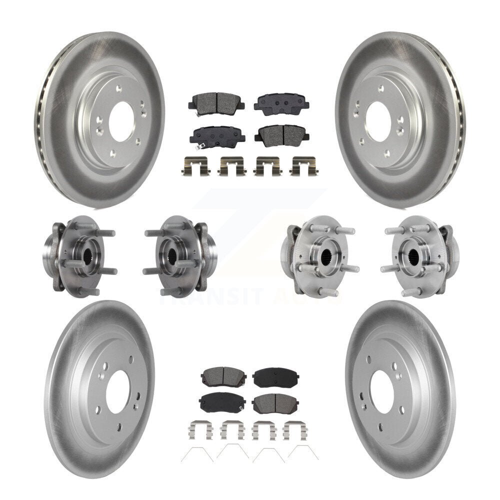 Kit de plaquettes de rotor de frein, roulement de moyeu avant et arrière (10 pièces) pour Hyundai Kona AW 2022