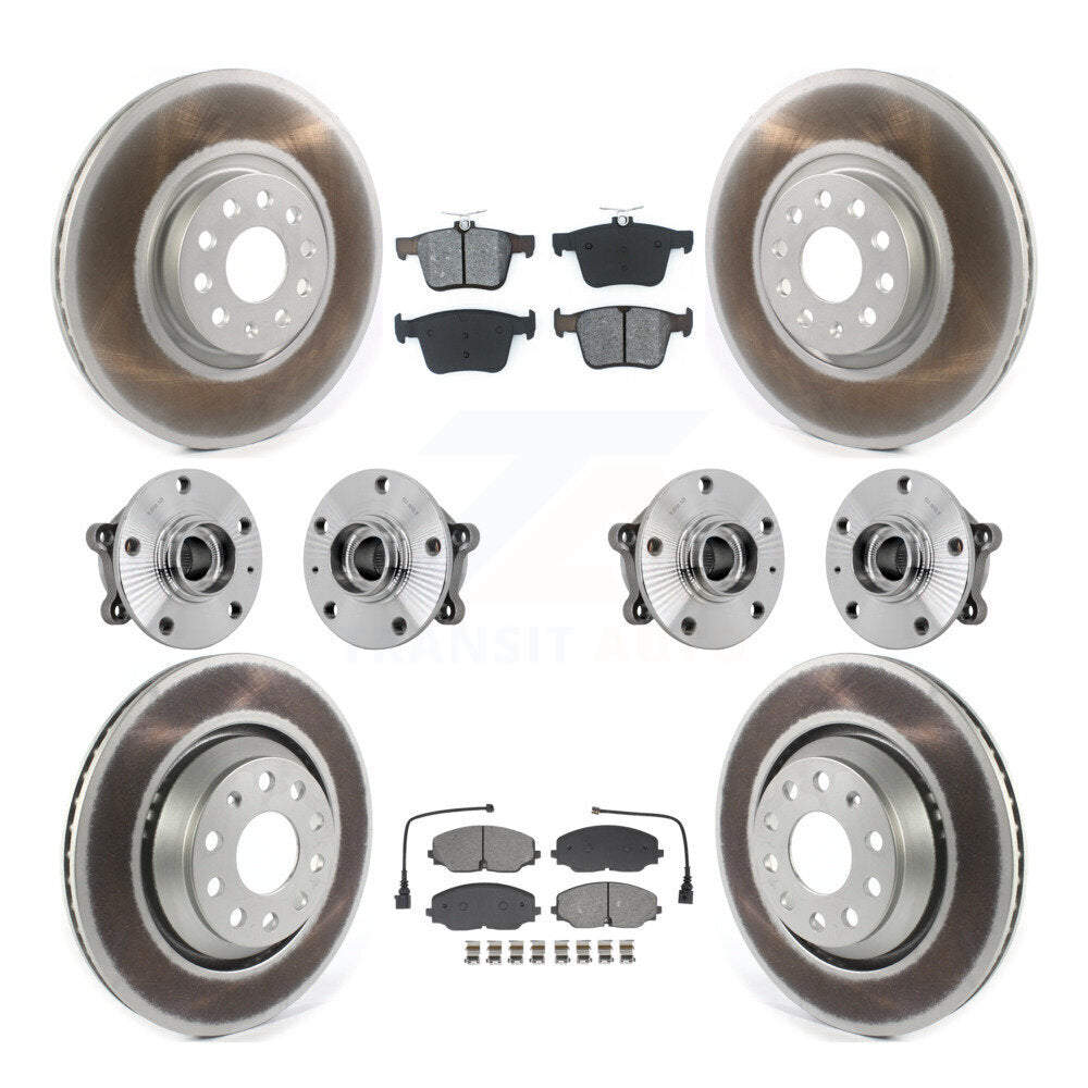 Kit de plaquettes de rotor de frein, roulement de moyeu avant et arrière (10 pièces) pour Volkswagen Atlas AW