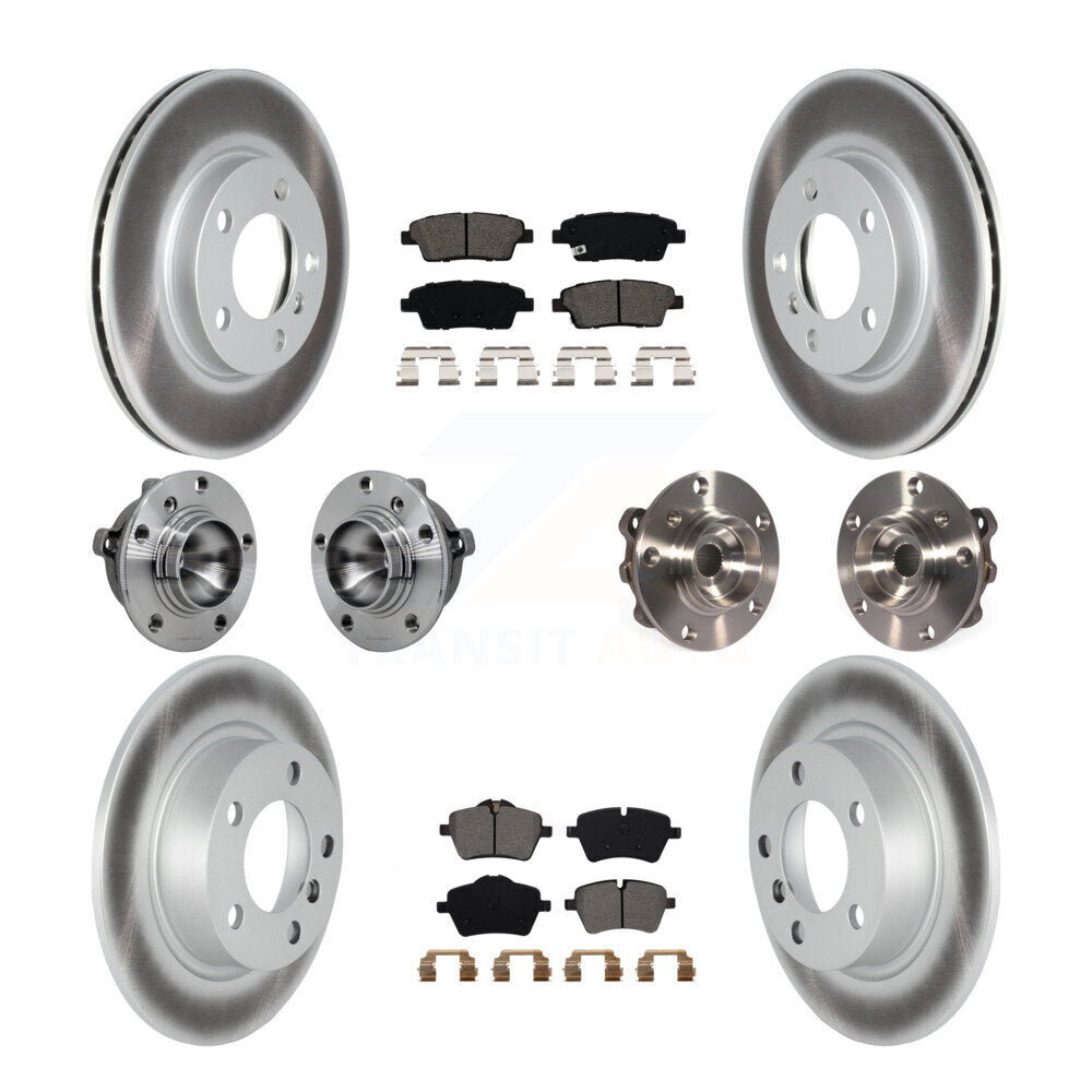 Kit de plaquettes de rotor de frein revêtues de roulement de moyeu avant et arrière (10 pièces) pour Mini Cooper Pacema