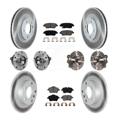 Kit de plaquettes de rotor de frein revêtues de roulement de moyeu avant et arrière (10 pièces) pour Mini Cooper Pacema