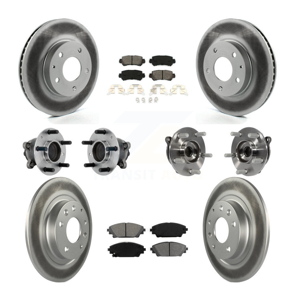 Kit de plaquettes de rotor de frein, roulement de moyeu avant et arrière (10 pièces) pour Mazda CX-3 FW 16-18