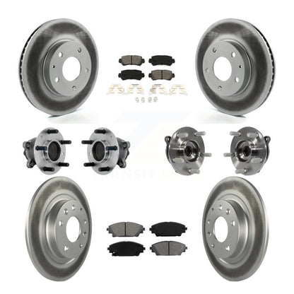 Kit de plaquettes de rotor de frein, roulement de moyeu avant et arrière (10 pièces) pour Mazda CX-3 FW 16-18