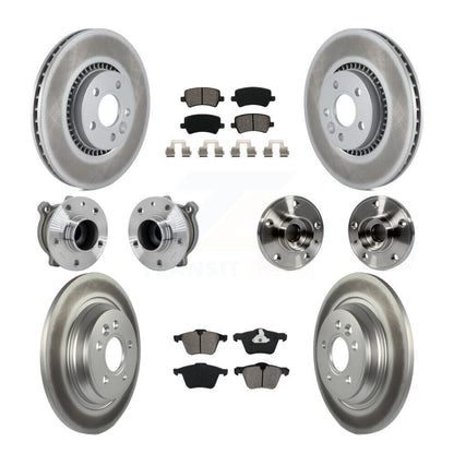 Kit de plaquettes de rotor de frein à disque revêtues de roulement de moyeu avant et arrière (10 pièces) pour Volvo S60 V7