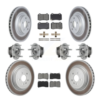 Kit de rotors et plaquettes de frein à disque revêtus de roulements de moyeu avant et arrière (10 pièces) pour Tesla