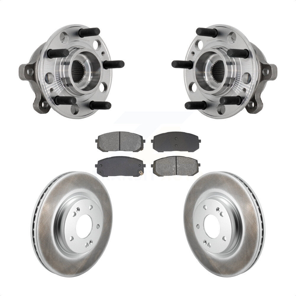Kit de plaquettes de Rotor de frein enduites d'assemblage de roulement de moyeu avant, pour Hyundai Sonata Kia K