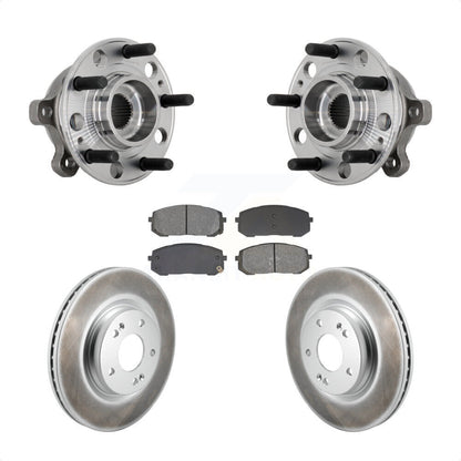 Kit de plaquettes de Rotor de frein enduites d'assemblage de roulement de moyeu avant, pour Hyundai Sonata Kia K