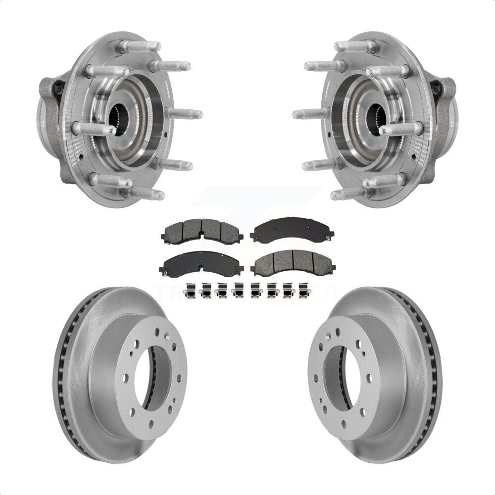 Kit de plaquettes de Rotor de frein enduit de roulement de moyeu avant, pour GMC Chevrolet Silverado 2500 H