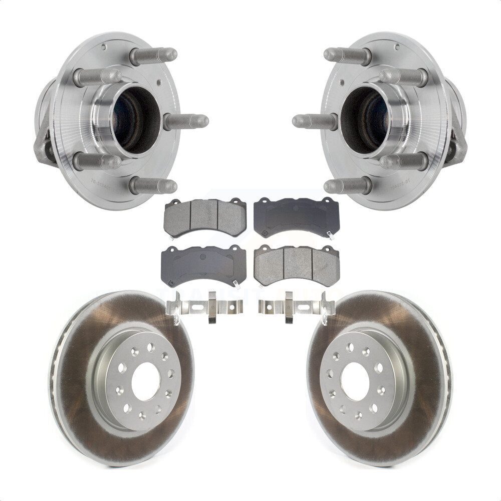 Ensemble de roulement de moyeu avant, Kit de plaquettes de Rotor de frein revêtues pour Chevrolet Camaro LT L