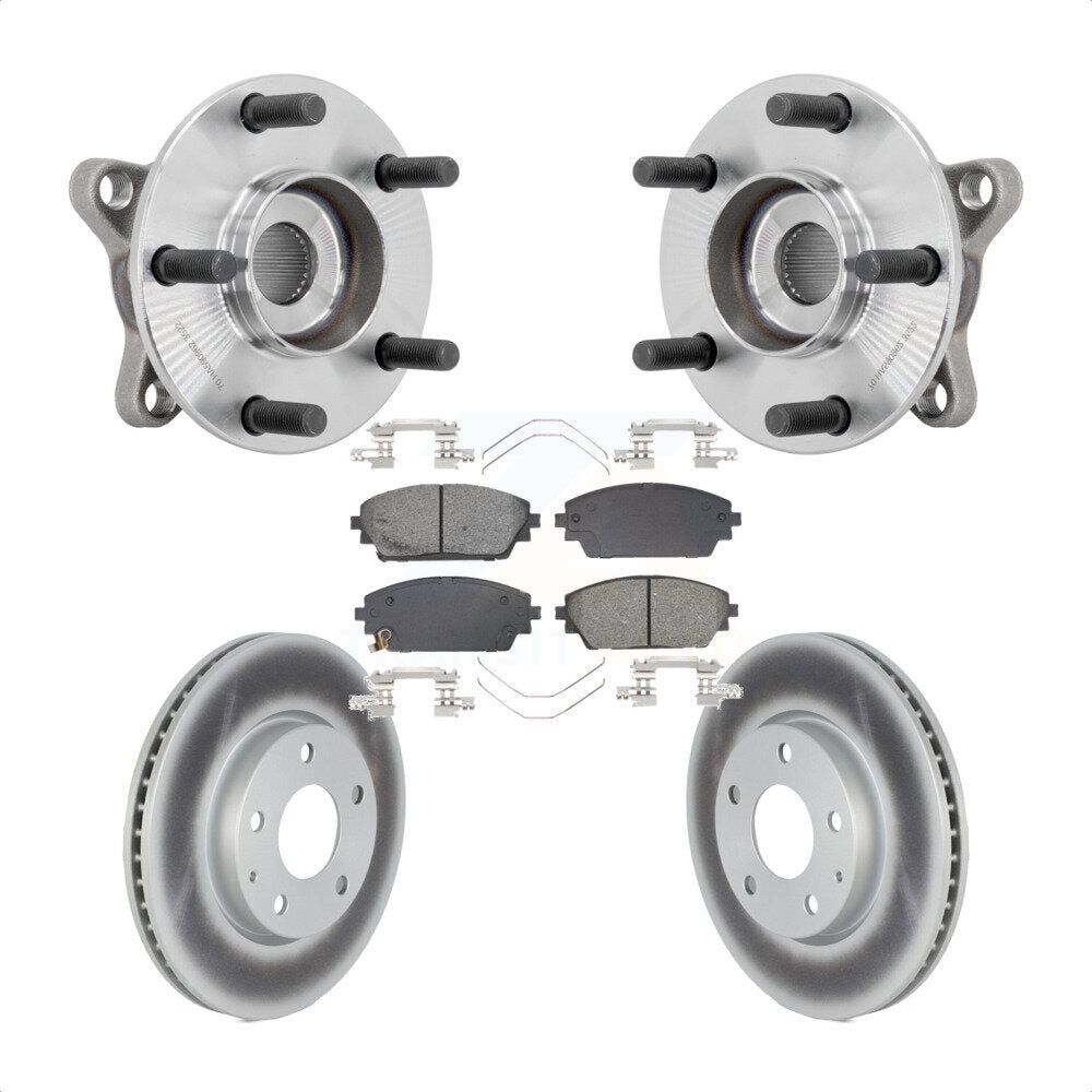 Kit de plaquettes de rotor de frein revêtues d'assemblage de roulement de moyeu avant, pour Mazda 3 FW 2021 – 2022