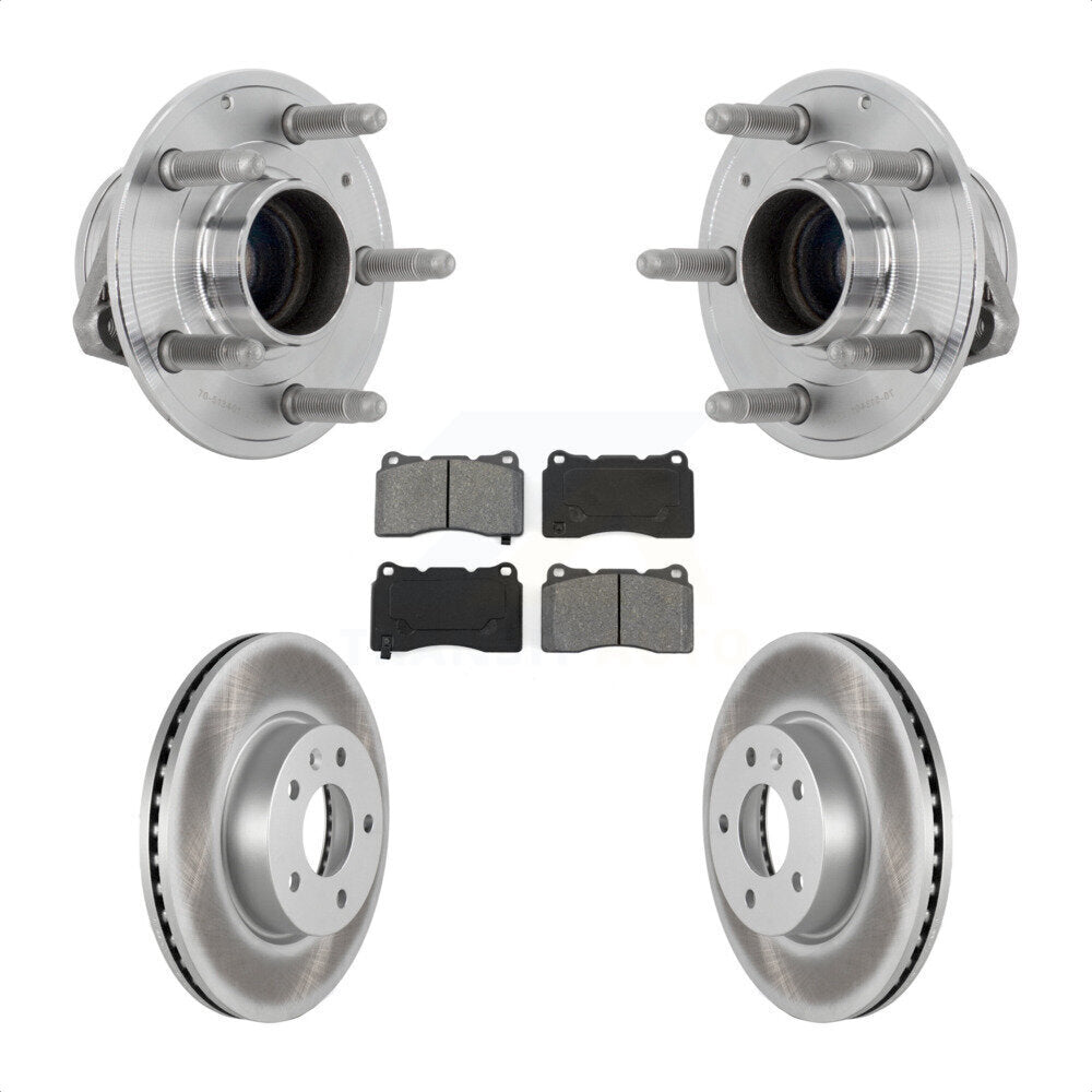 Kit de plaquettes de Rotor de frein revêtues de roulement de moyeu avant, pour Base Cadillac ATS 2019 avec RW