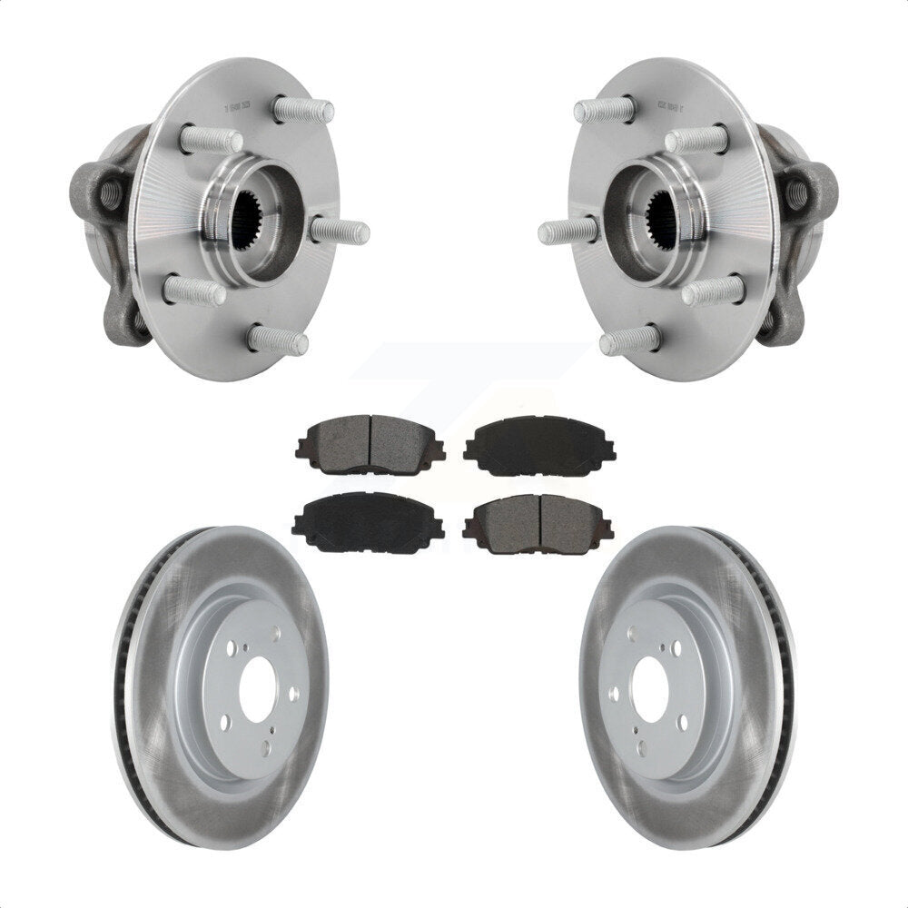 Kit de plaquettes de Rotor de frein enduites de roulement de moyeu avant, pour Toyota C-HR Lexus UX250h UX20