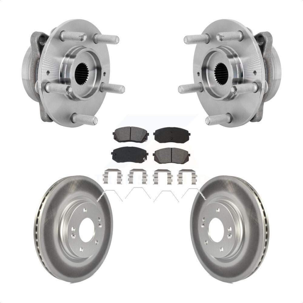 Kit de plaquettes de Rotor de frein, ensemble de roulements de moyeu avant, pour Hyundai Kona Kia Selto