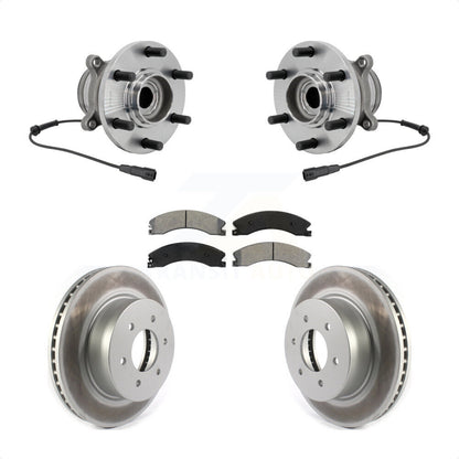 Ensemble de roulement de moyeu avant, Rotor de frein à disque revêtu et Kit de plaquettes pour Nissan TITAN X