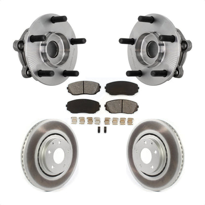 Ensemble de roulement de moyeu avant, Rotor de frein et Kit de plaquettes revêtus pour Mazda CX-2016 – 2023