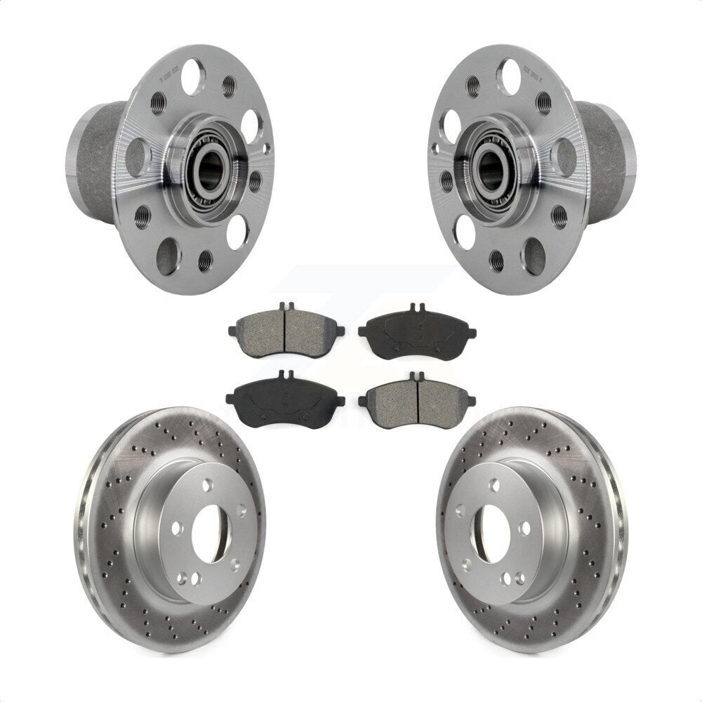 Kit de plaquettes de Rotor de frein, ensemble de roulements de moyeu avant, pour Mercedes-Benz C300 C25