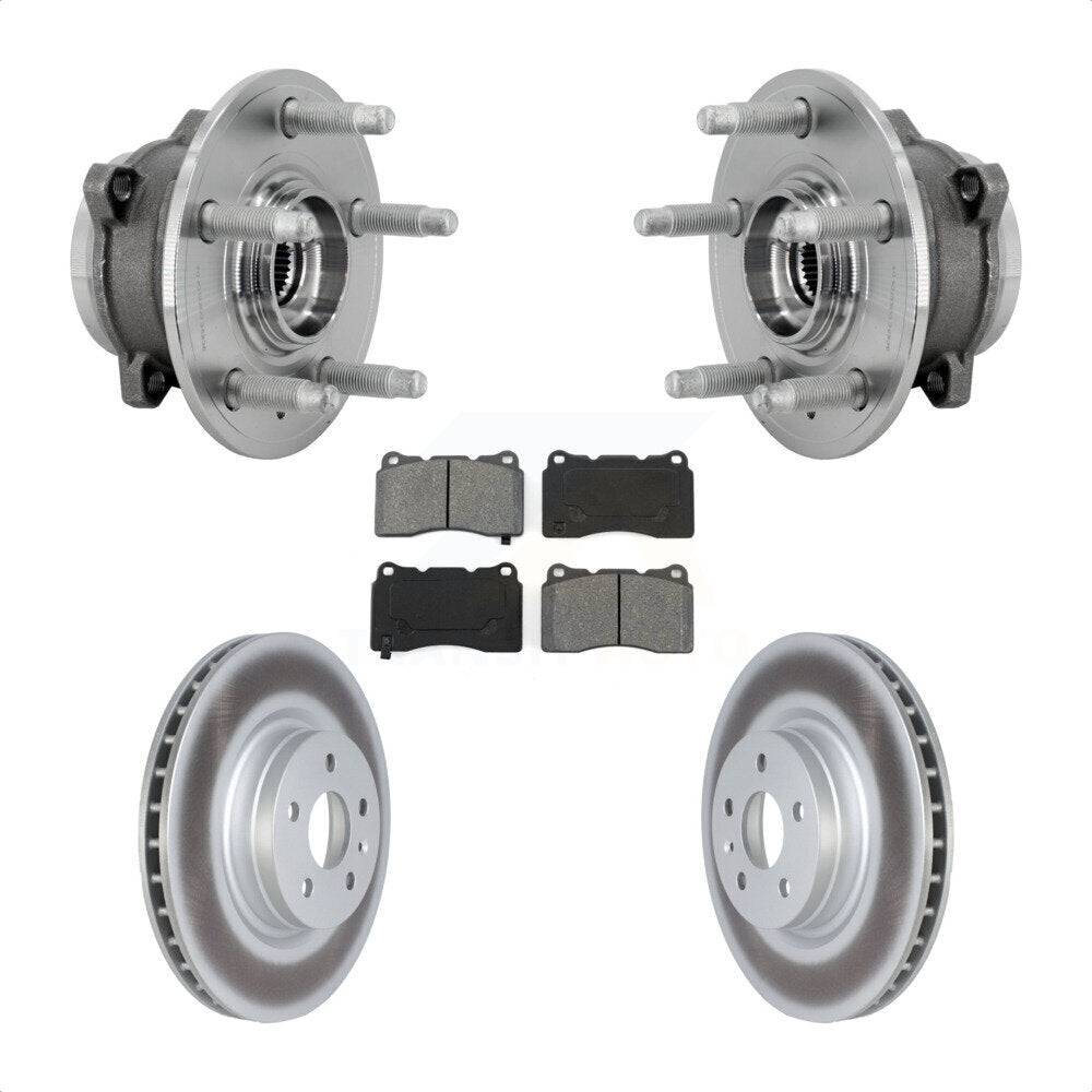 Kit de rotors et plaquettes de frein à disque enduits d'assemblage de roulement de moyeu avant pour Tesla S X