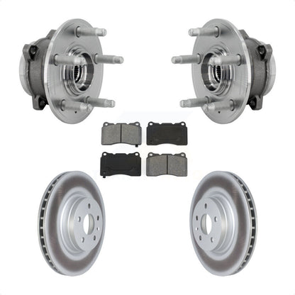 Kit de rotors et plaquettes de frein à disque enduits d'assemblage de roulement de moyeu avant pour Tesla S X