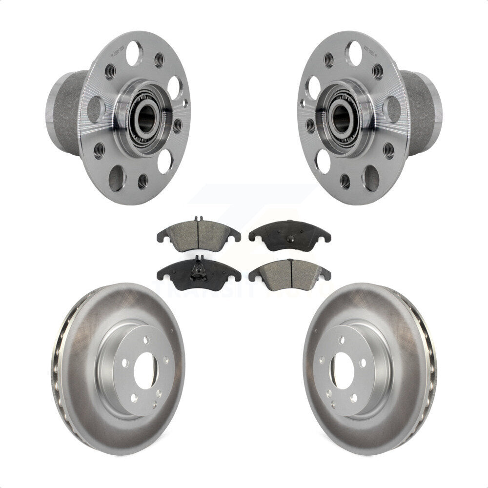 Kit de Rotor et plaquettes de frein revêtus de roulement de moyeu avant, pour Mercedes-Benz E350 C350 C30