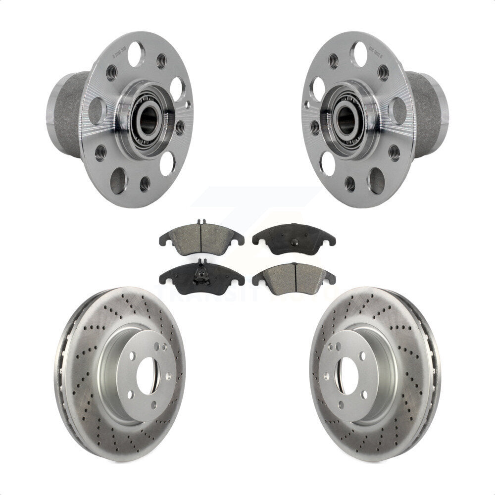 Kit de Rotor et plaquettes de frein revêtus de roulement de moyeu avant, pour Mercedes-Benz E350 C350 C30