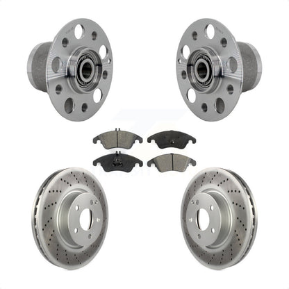 Kit de Rotor et plaquettes de frein revêtus de roulement de moyeu avant, pour Mercedes-Benz E350 C350 C30