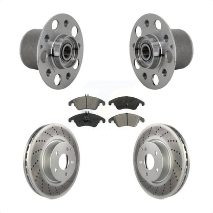 Kit de Rotor et plaquettes de frein revêtus de roulement de moyeu avant, pour Mercedes-Benz E350 E400 E25