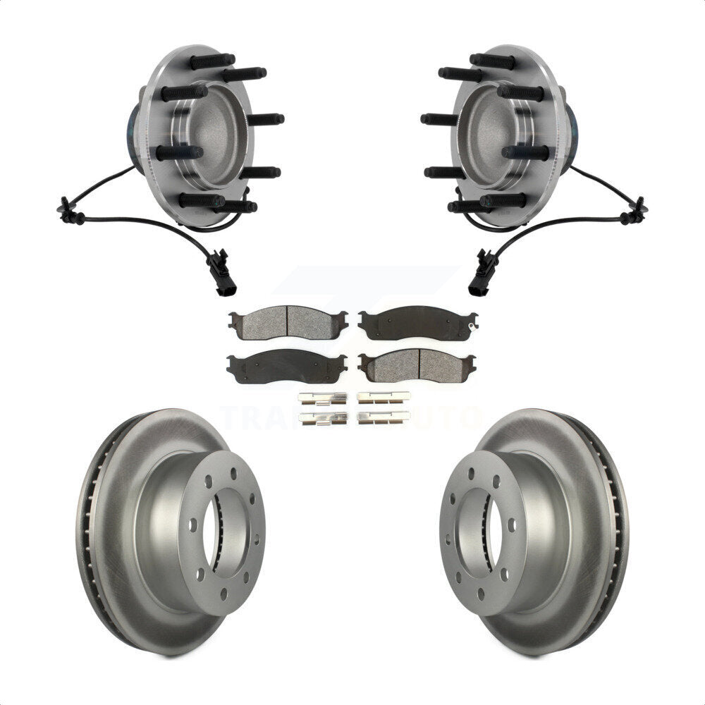 Kit de plaquettes de Rotor de frein, ensemble de roulements de moyeu avant, pour Dodge Ram 1500 3500 250