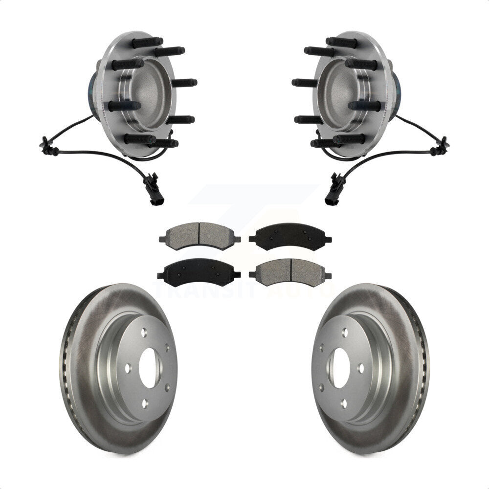 Kit de plaquettes de Rotor de frein, roulement de moyeu avant, pour Dodge Ram 1500 avec roue à 8 écrous