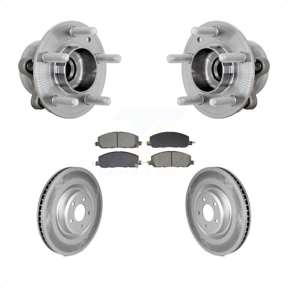 Kit de Rotor et de plaquettes de frein revêtus de roulement de moyeu avant, pour Ford Explorer Lincoln Aviato