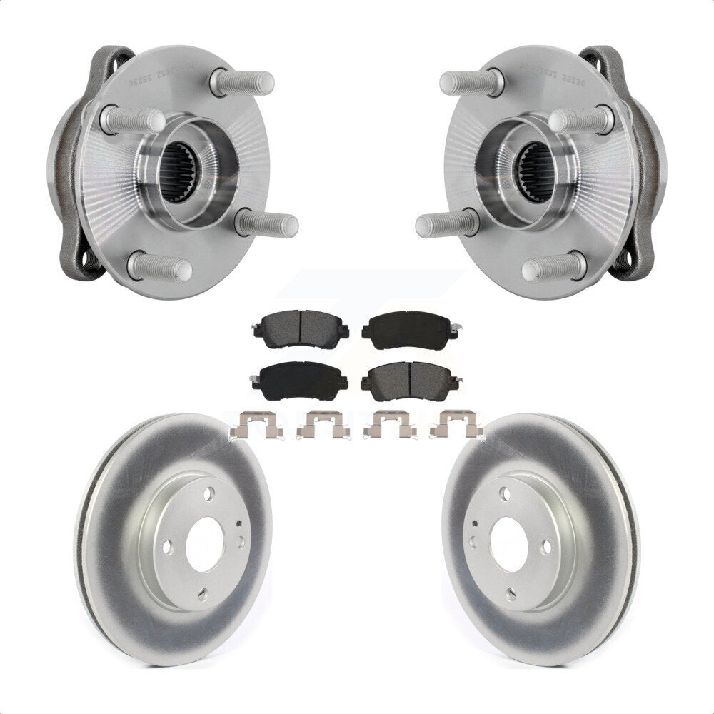 Kit de plaquettes de Rotor de frein enduites d'assemblage de roulement de moyeu avant pour Toyota Yaris iA Scio