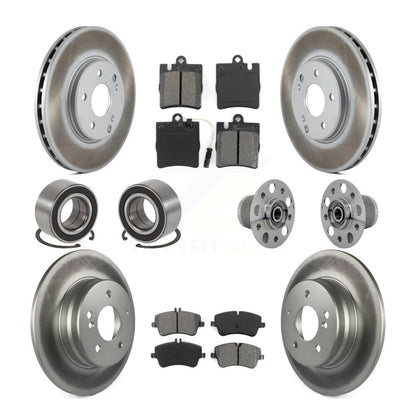 Kit de chaussures de plaquettes de Rotor de frein de manteau de roulement de moyeu avant et arrière pour Mercedes-Benz C350 RW