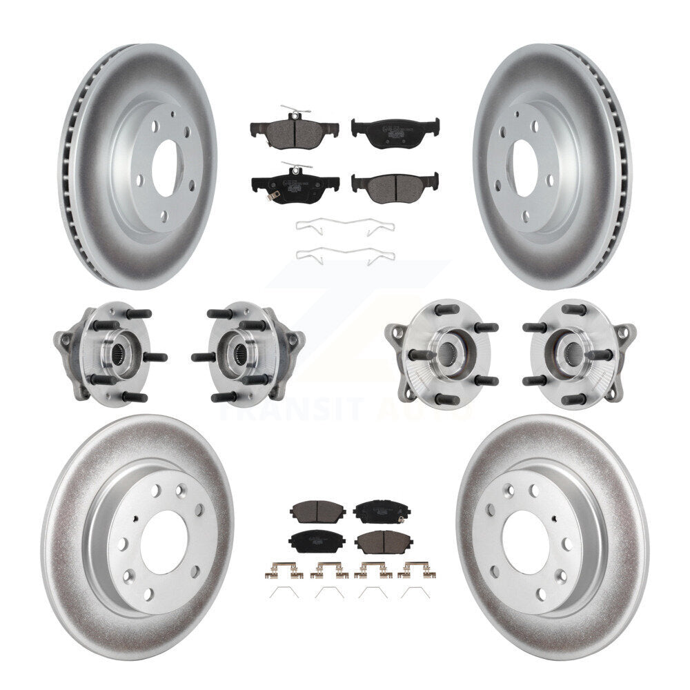 Kit de plaquettes de rotor de frein, roulement de moyeu avant et arrière (10 pièces) pour Mazda 3 AW 2021 – 2022