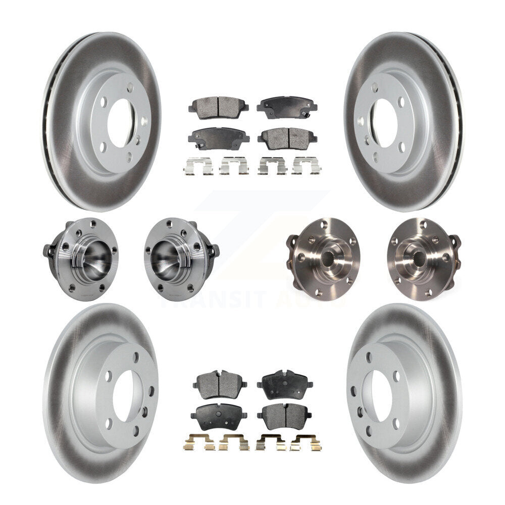 Kit de plaquettes de rotor de frein revêtues de roulement de moyeu avant et arrière (10 pièces) pour Mini Cooper Pacema