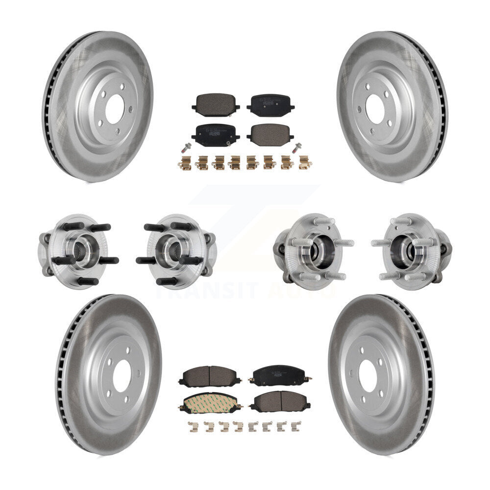 Kit de plaquettes de Rotor de frein, roulement de moyeu avant et arrière (10 pièces) pour Lincoln Aviator pour