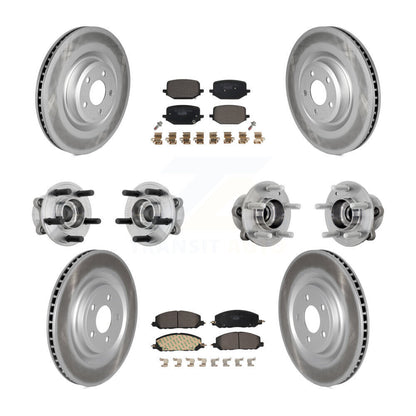 Kit de plaquettes de Rotor de frein, roulement de moyeu avant et arrière (10 pièces) pour Lincoln Aviator pour